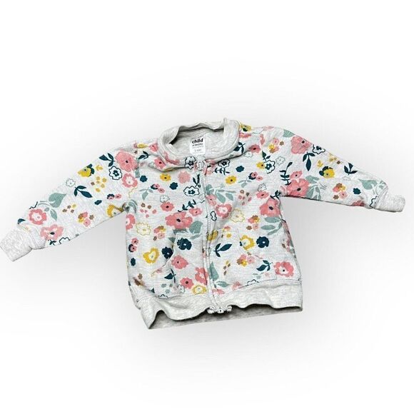 Child of Mine Carters Baby Girl Ivory Jacket Size 3-6 Months Floral Print Boho - Picture 1 of 7